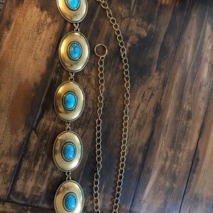 Gold andTurquoise belt